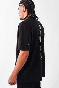 Camiseta Semi Oversize Joint Negro