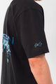 Camiseta Semi Oversize Sageness Negro/Azul