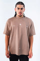 Camiseta Semi Oversize Joint Taupe