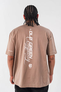 Camiseta Semi Oversize Joint Taupe