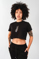 Crop Top Sageness Negro/Dorado