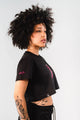 Crop Top Sageness Negro/Rosa