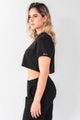 Crop Top Signature Negro