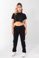 Crop Top Signature Negro