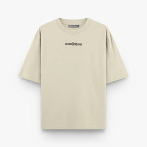 Camiseta Fcking Fabulous Beige con Negro