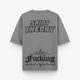 Camiseta Fcking Fabulous Gris con Negro